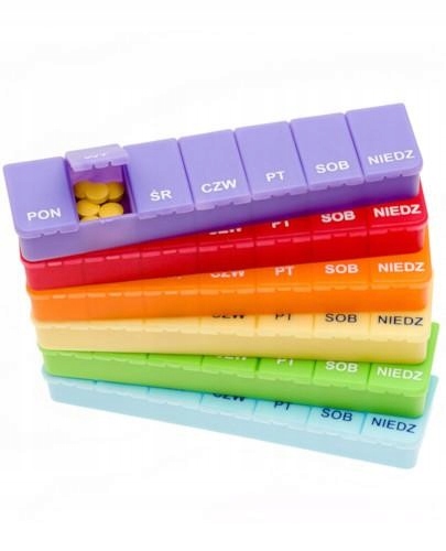 

Tygodniowa kasetka do leków El-comp 1 sztuka