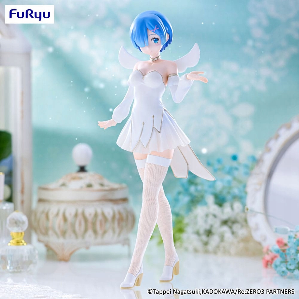 Re:Zero Starting Life in Another World Socha Pvc BiCute Pure Rem Malé Sk