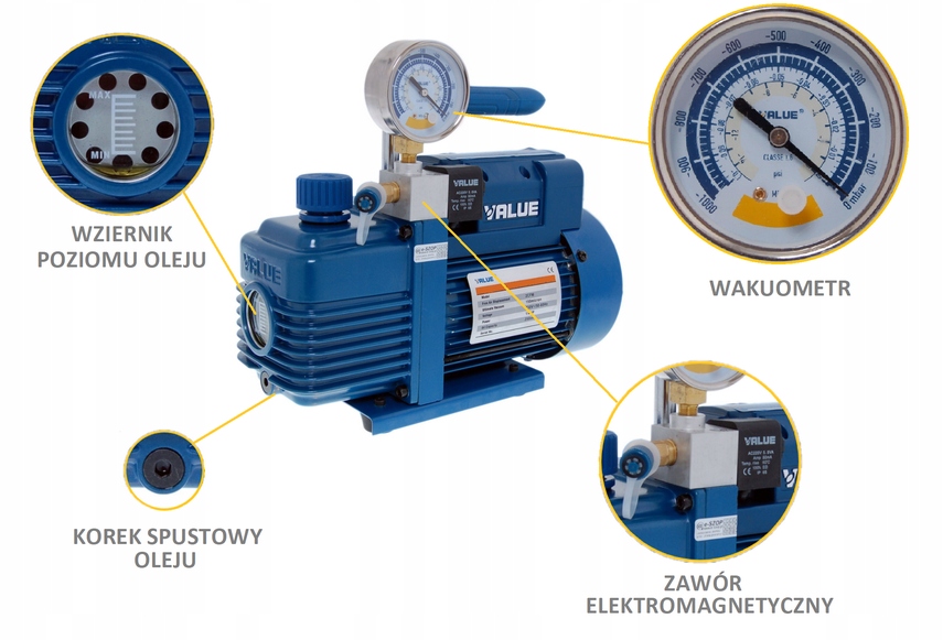 

Pompa próżniowa Value V-i120SV 51l/min