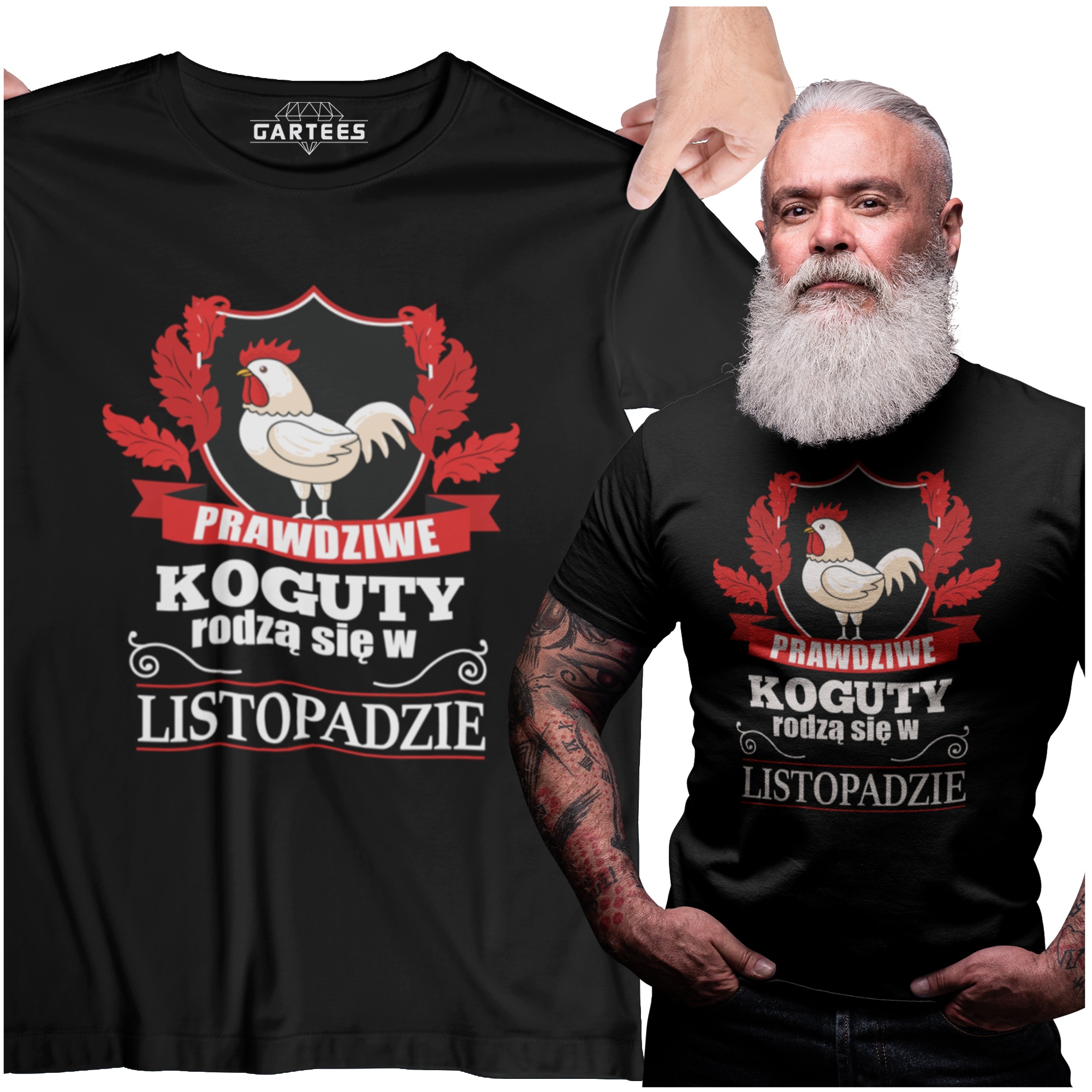 

Koszulka Prawdziwe Koguty Rodzą Się W Listopadzie