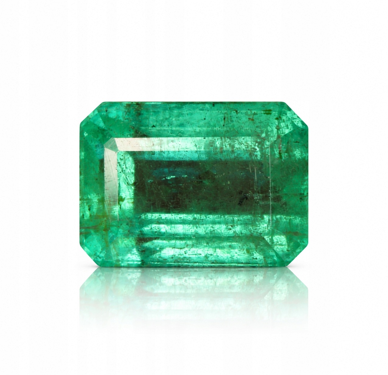 Přírodní Smaragd 1.64 ct Osmiúhelník Zambia I1 certifikát Wbd