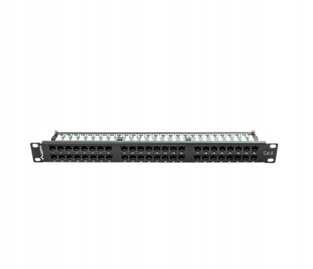 Patch panel Lanberg PPU6-1048-B 48 port 1U kat. 6 czarny