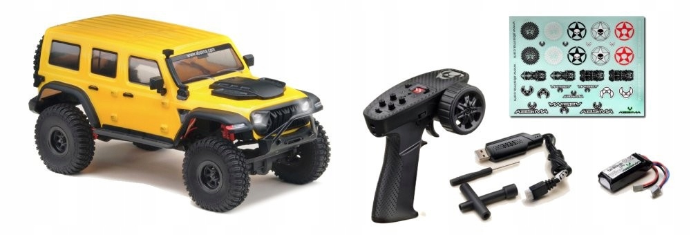 Absima Mini Crawler Wrangler žlutý 1:18 Rtr 18024