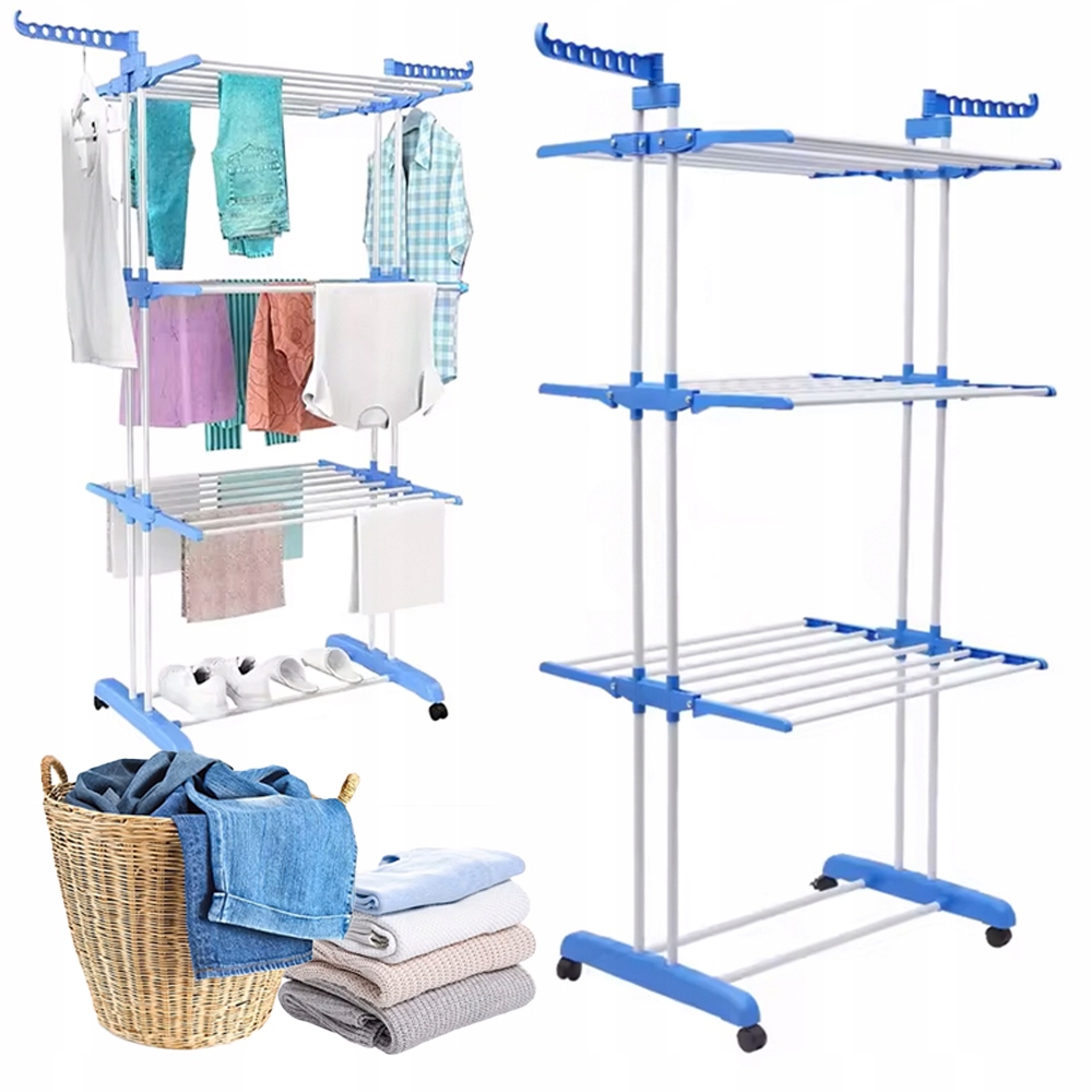 Sušák Vertikální na prádlo Stojící spodní prádlo Skládací Vysoká 186 cm