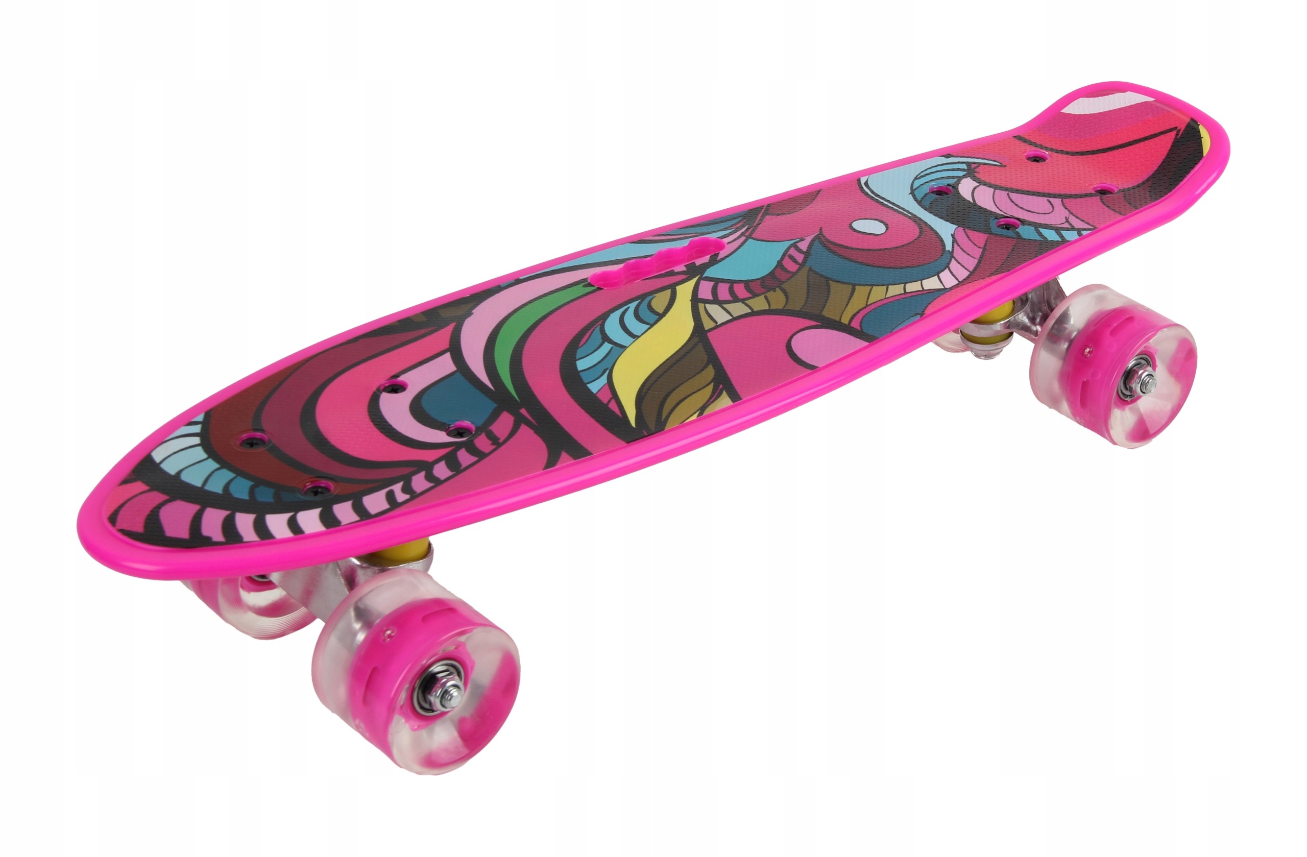 Dětský skateboard Wiky Pink Explosion 54,5 cm růžový mini cruiser