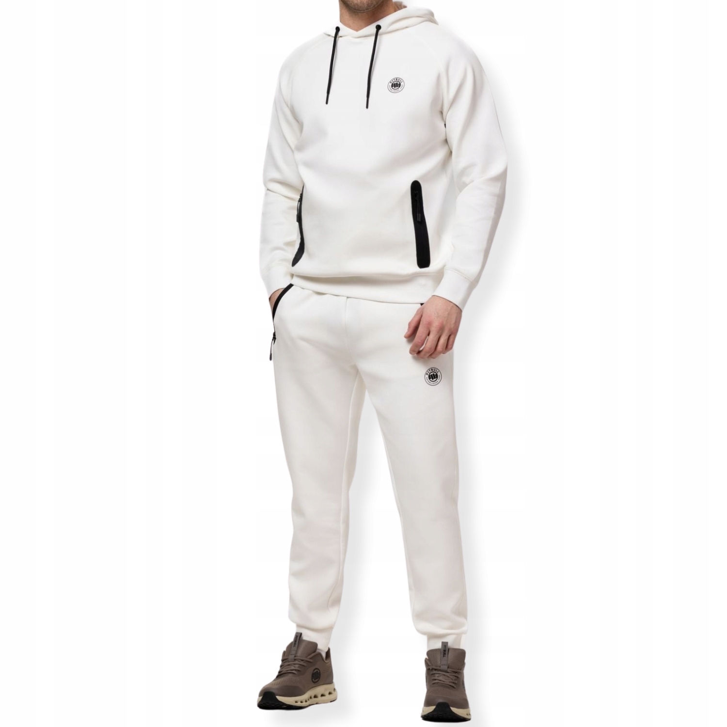 Męski Bawełniany dresowy komplet Pitbull Zestaw Bluza z kapturem i Spodnie