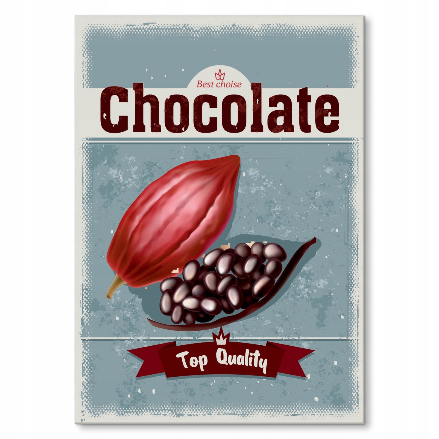 Kovový plakát Čokoláda Dárek 42 x 59 cm