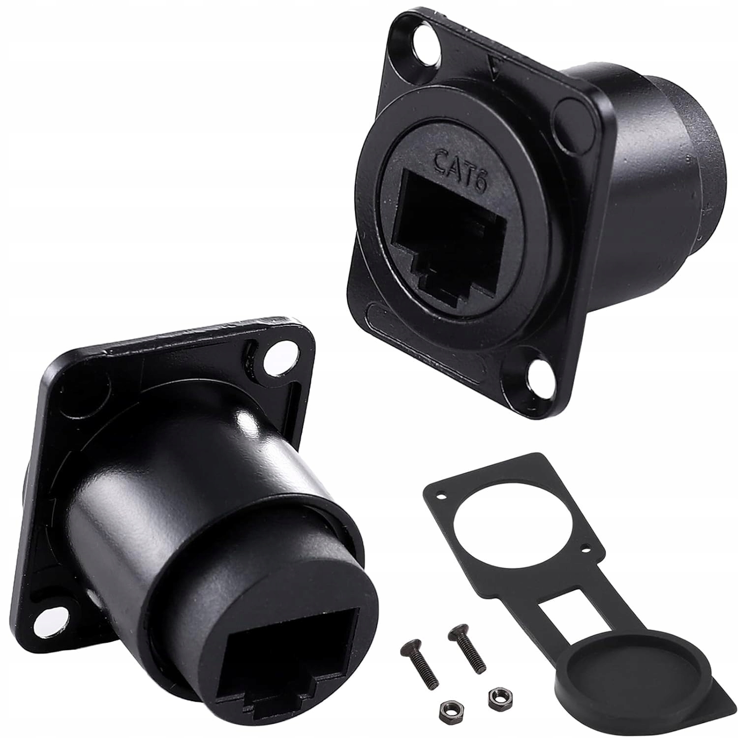 ROŚCIŁACZ CAT6 D-TYP RJ45 BEZ LUTOWANIA ŁATWY MONTAŻ ADAPTER MONTAŻOWY