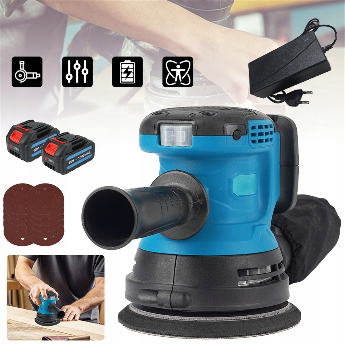 3 Rychlostní Bruska S Ergonomickou Rukojetí Pro Renovaci Nábytku