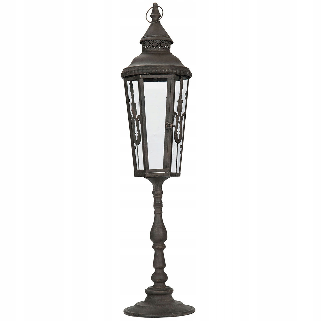 Lampáš Retro Vintage Na Stojane starnúci čierny, výška 106 cm