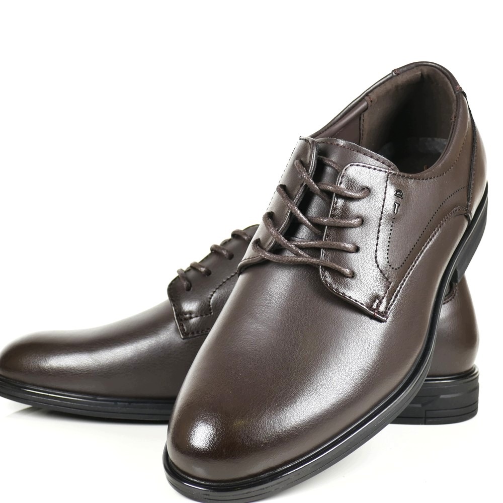 Hnědé Čokoládové Polobotky Z Kůže, Elegantní Pro Každodenní Nošení, J6
