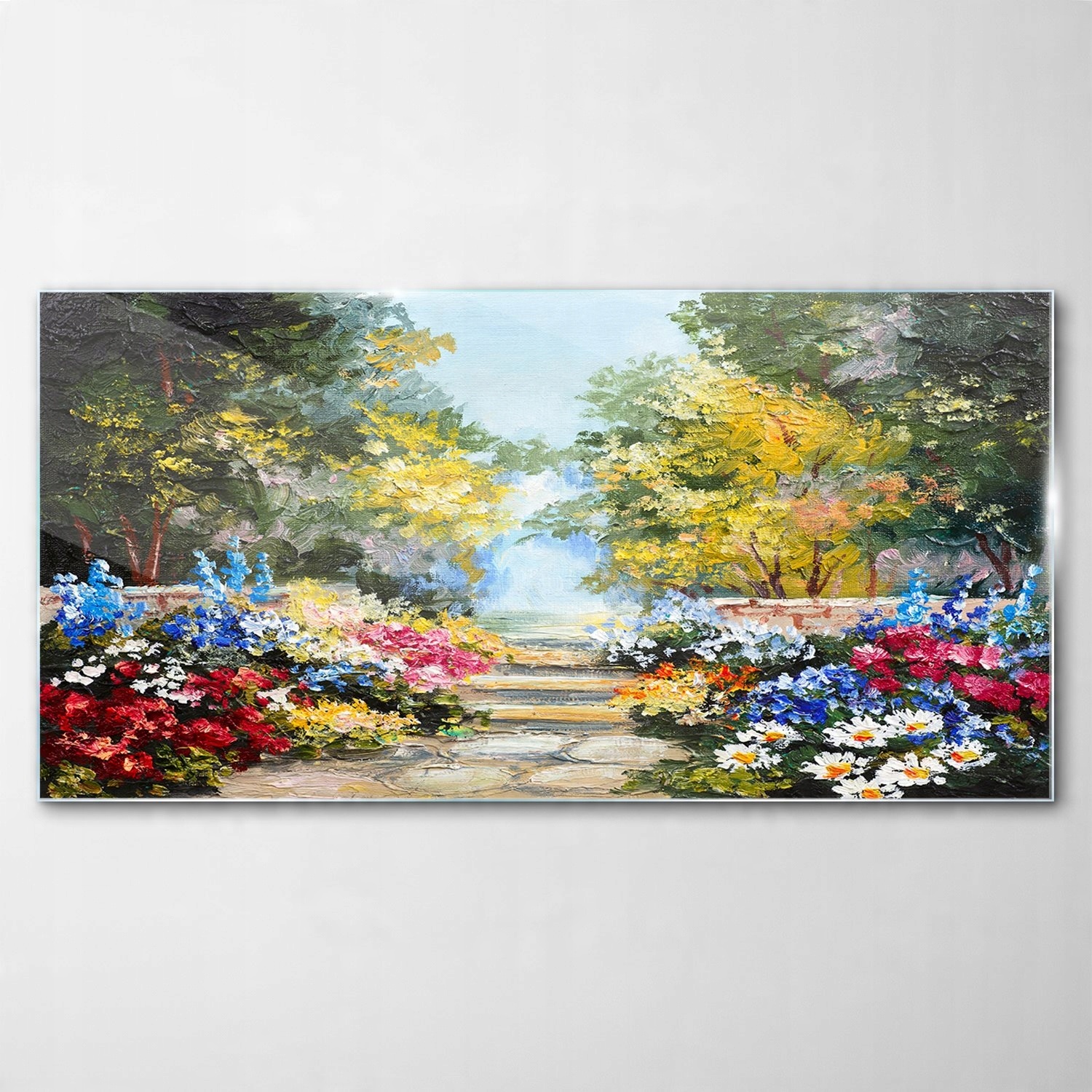 

Obraz Szklany Dekor Kwiat Park Ulica Drzewo 140x70
