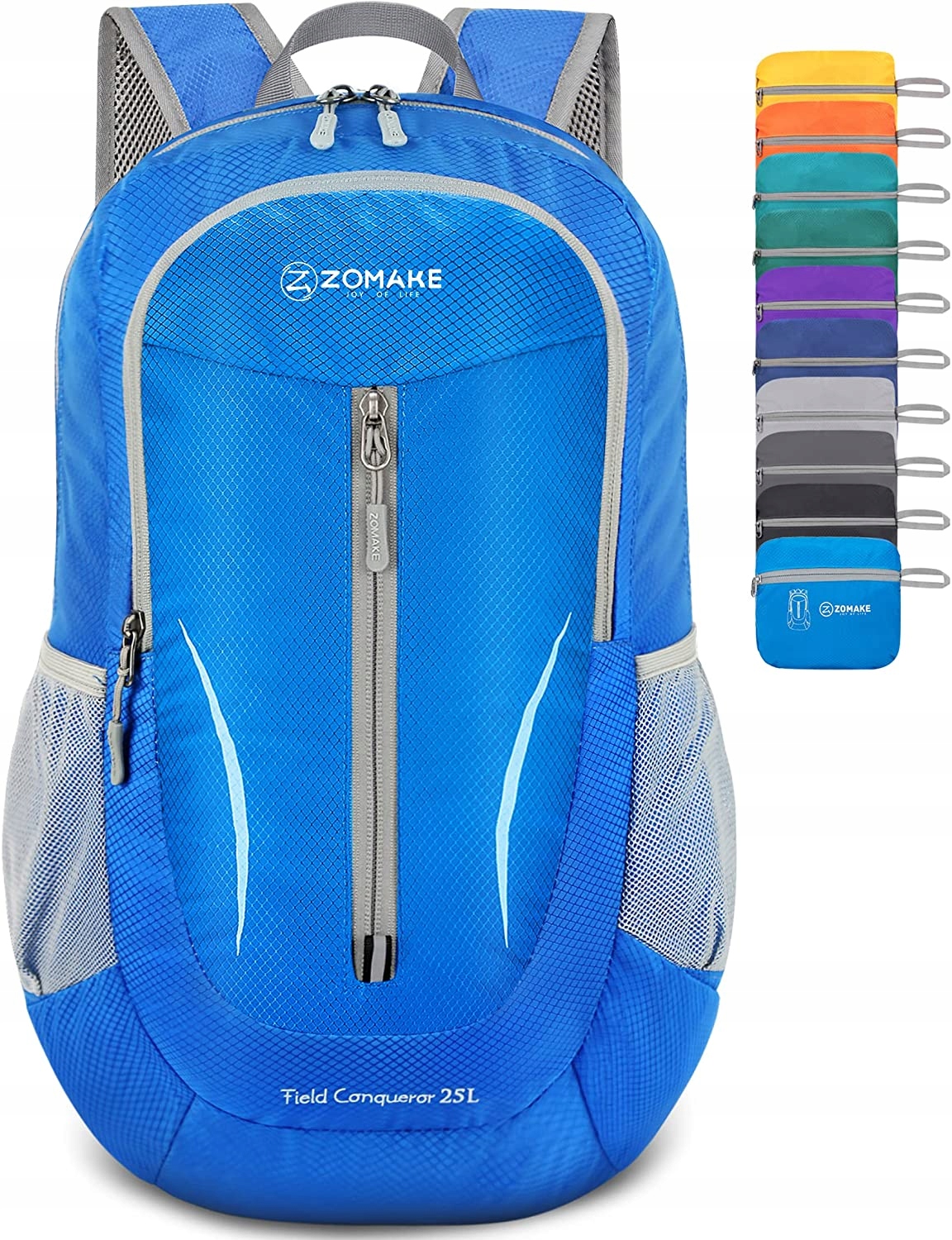 Zomake Składany wodoodporny ultralekki plecak turystyczny 25l Gł. Błękit