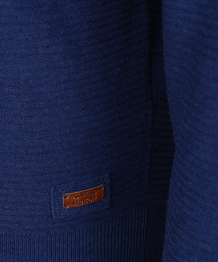 Sweter męski Redmond z okrągłym dekoltem prążki Rozmiar S