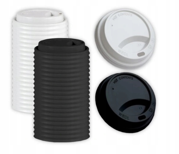 WIECZKA DO KUBKÓW PAPIEROWYCH 250ml 80mm 100szt przykrywki na kubki