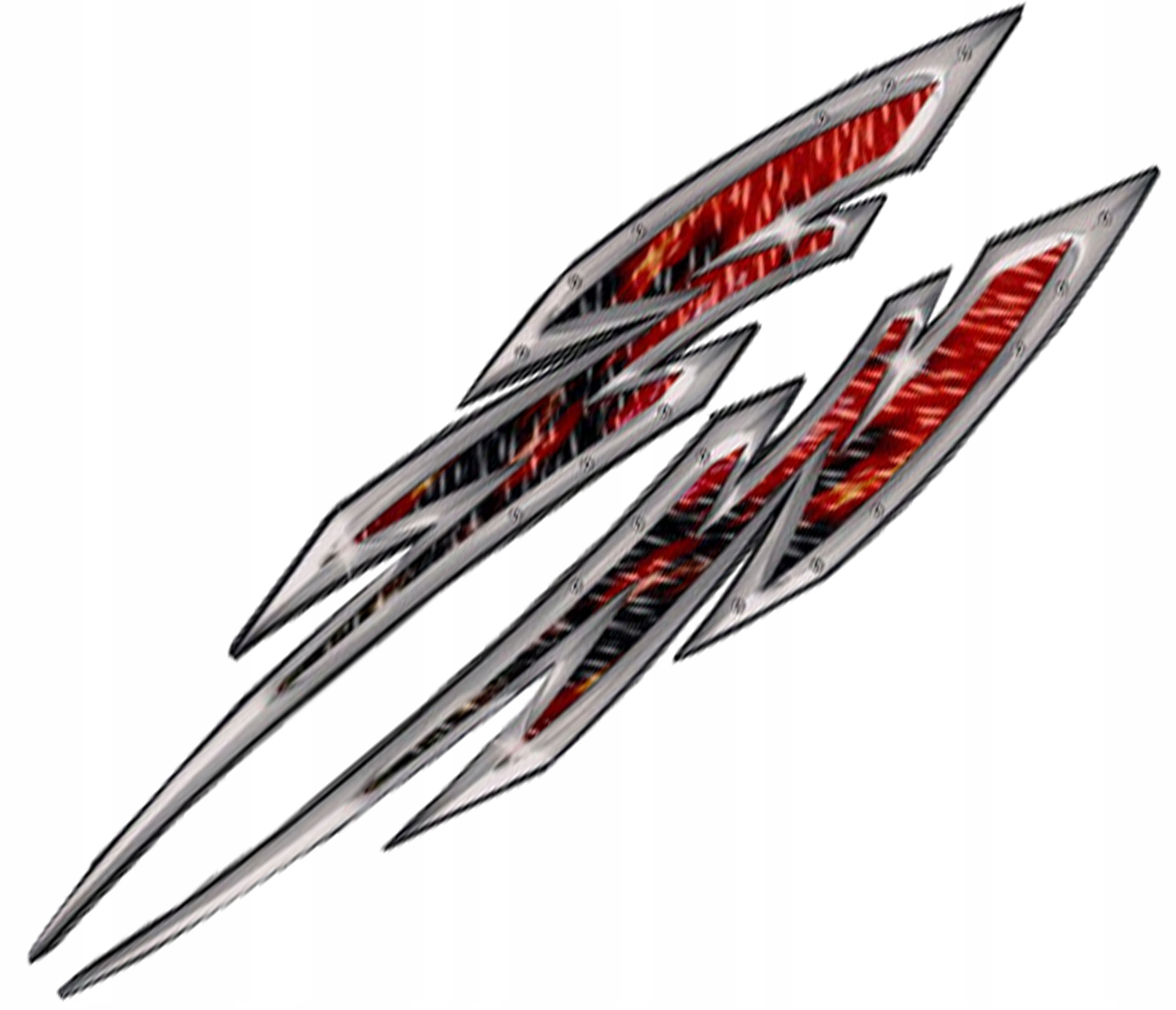 

Naklejka Naklejki Pasy Metal Błyskawice Czerwone