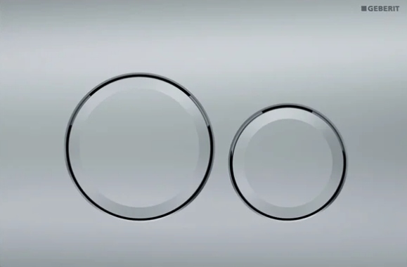 Delta20 Tlačítko splachování Chrom matný