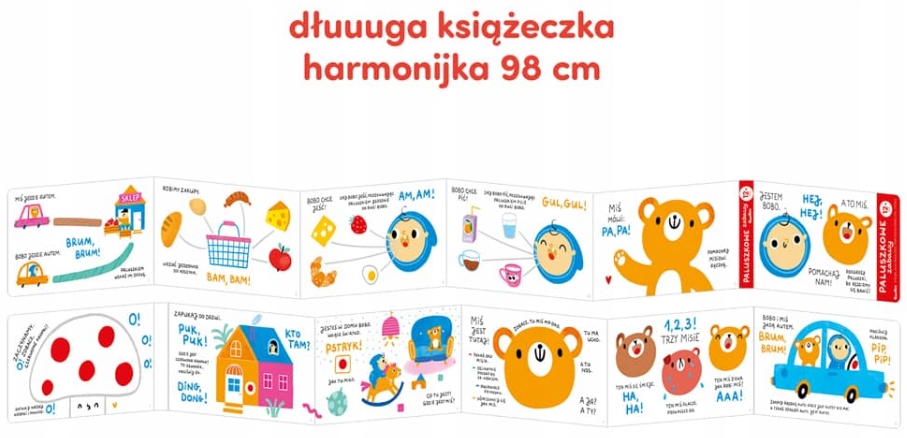 Paluszkowe zabawy CzuCzu dla dzieci 12m+ Rodzaj książki dla dzieci