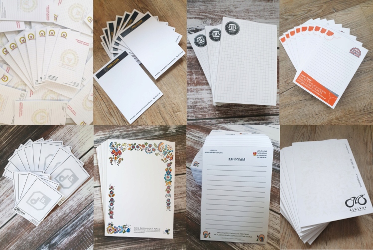 NOTESY BLOCZKI REKLAMOWE A5 50 szt ZADRUK KOLOR + PROJEKT! Liczba arkuszy 50 arkusze