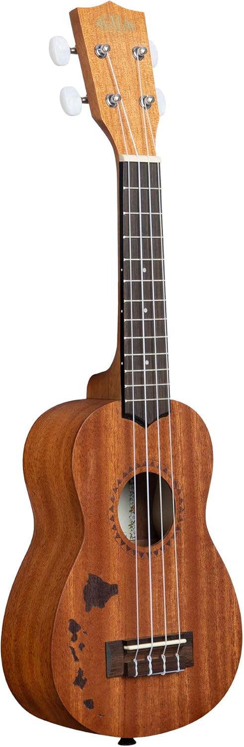 Kala KA-15S-H1 saténový mahagonový soprán s havajským sopránovým ukulele