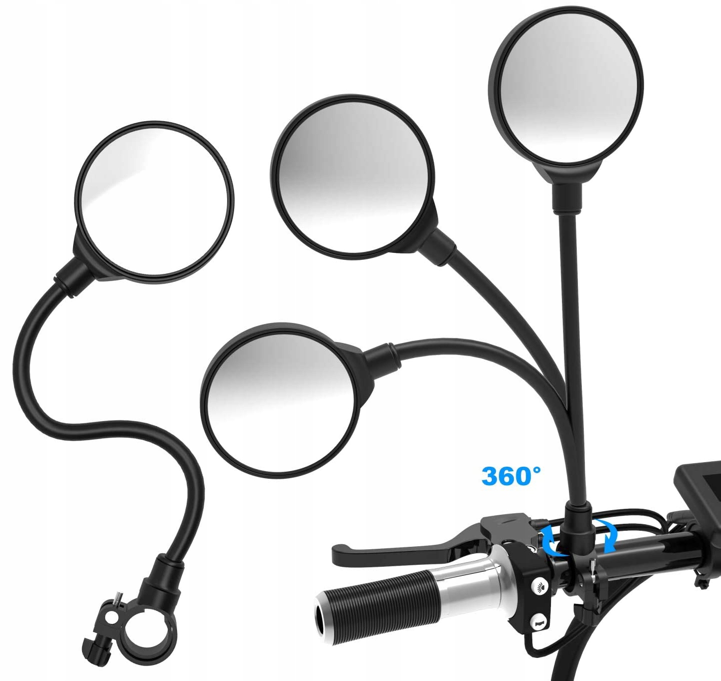 ВЕЛОСИПЕДНІ ДЗЕРКАЛА ЗАДНЬОГО ВИДУ КОМПЛЕКТ 2 шт