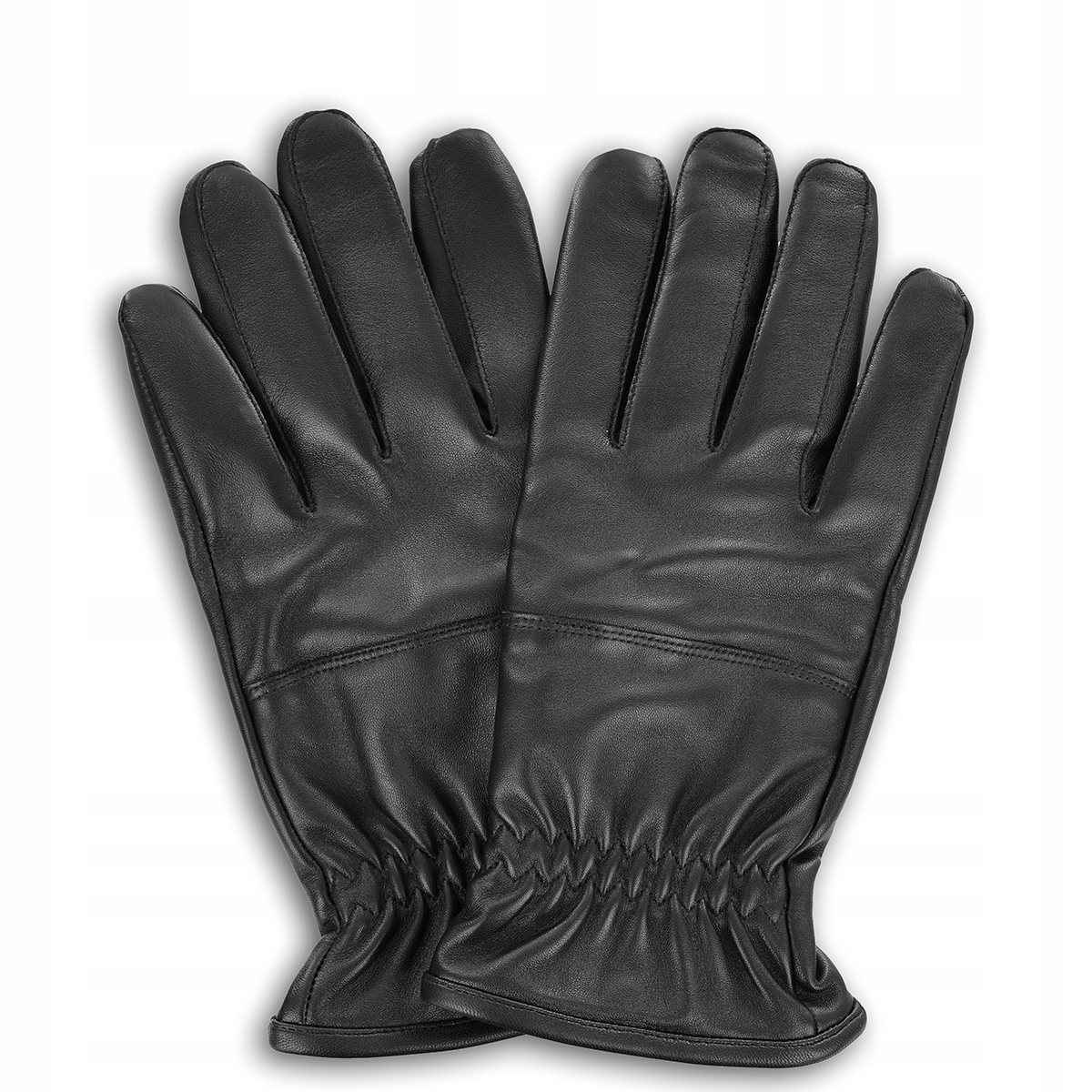 Černé kožené pánské rukavice. Jako dárek Pako Lorente vel M/L.