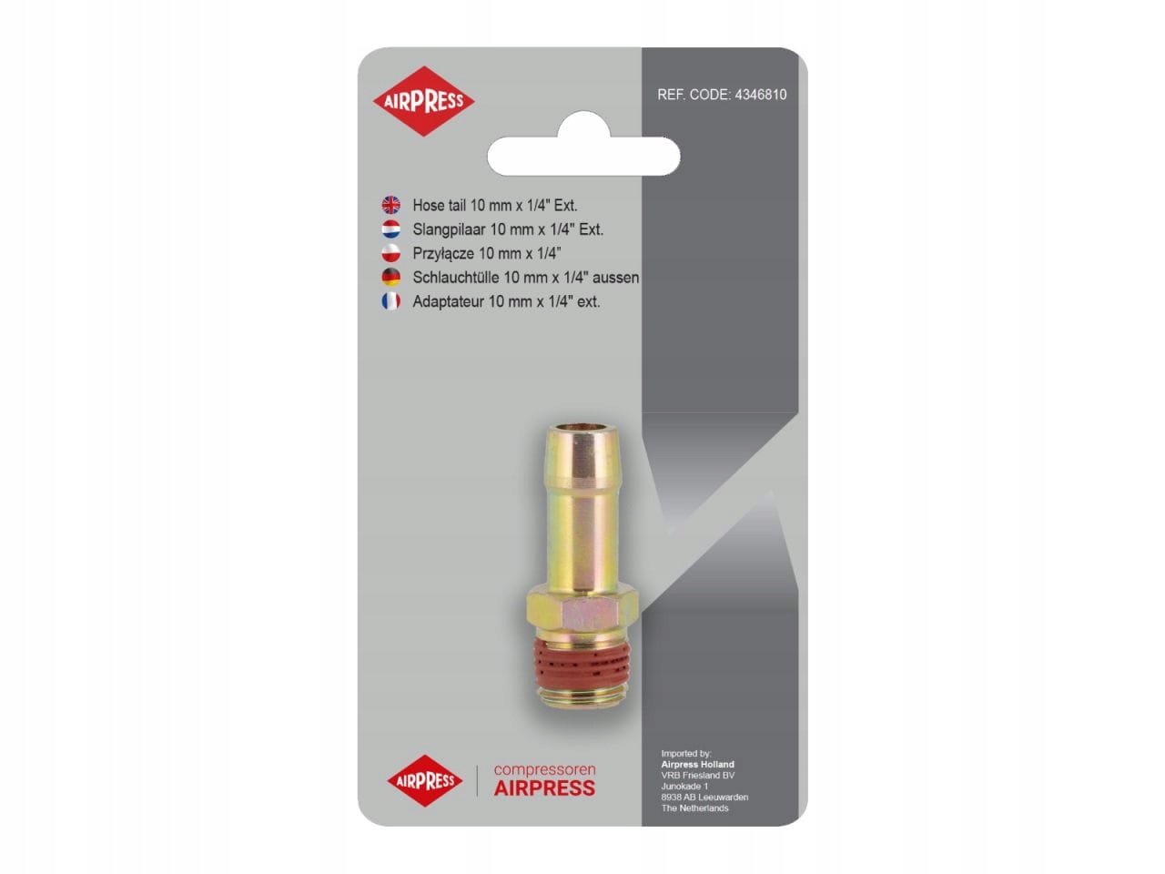 Przyłącze na wąż 10 mm x 1/4" GZ Airpress Marka Airpress