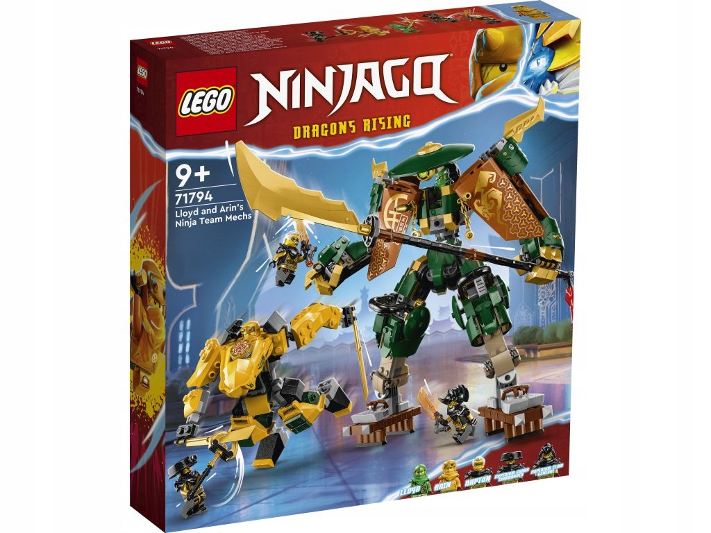 Lego 71794 Ninjago Tým nindžovských mechů Lloyda a Arina