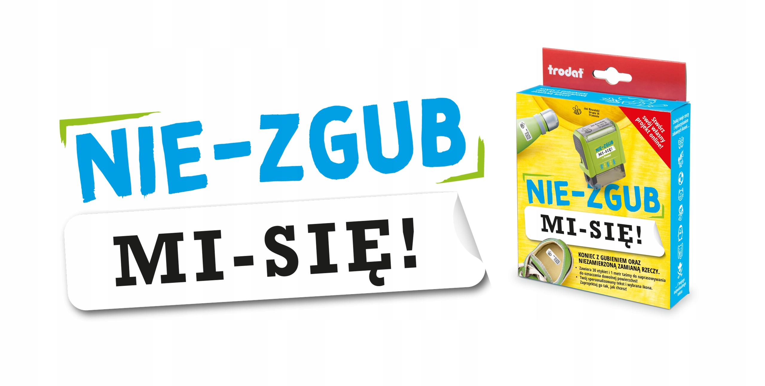 PIECZĄTKA NIE ZGUB MI SIĘ OZNACZANIE UBRAŃ RZECZY DO SZKOŁY DLA DZIECKA Rozmiar 8911