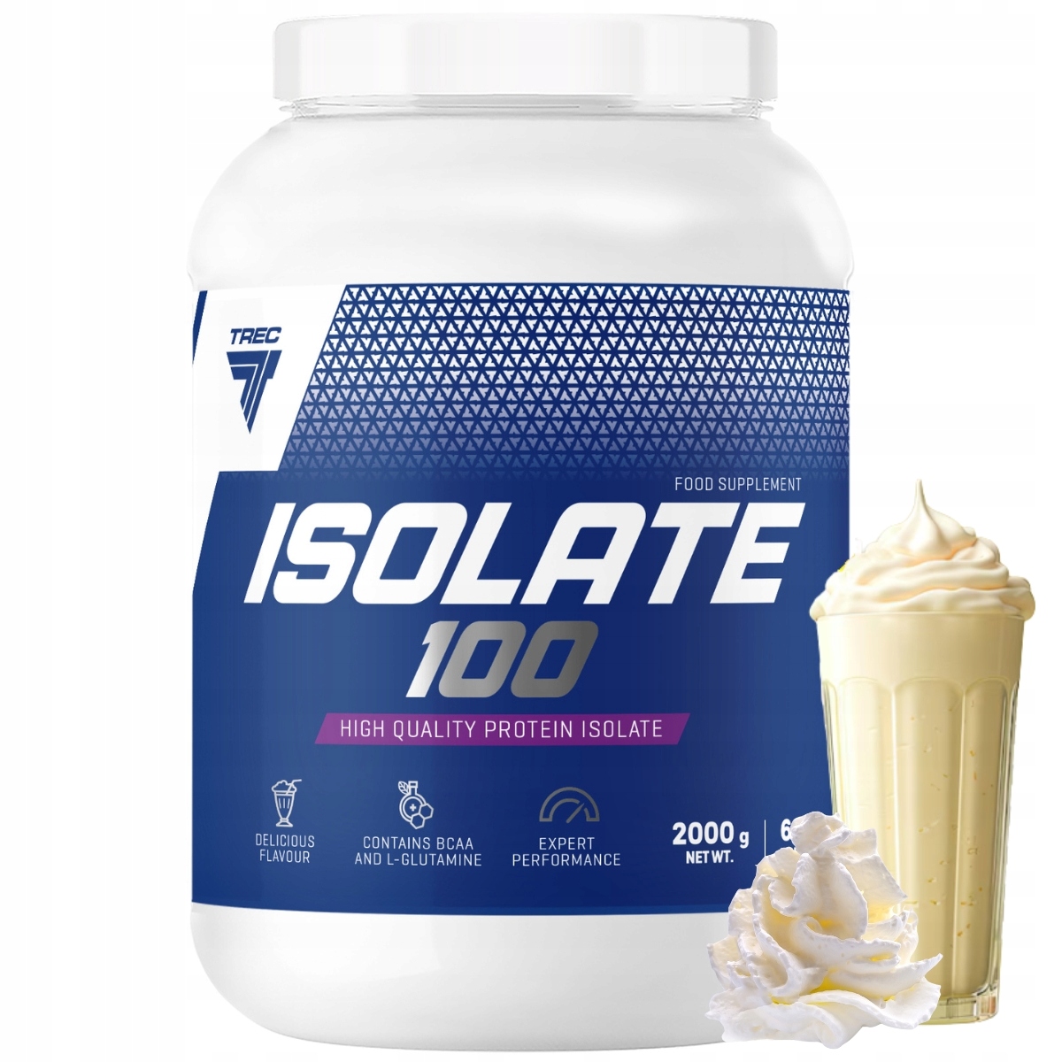 Trec Isolate 100 2000g Wpi Proteinový Izolát Syrovátkový Smetanovo-vanilkový