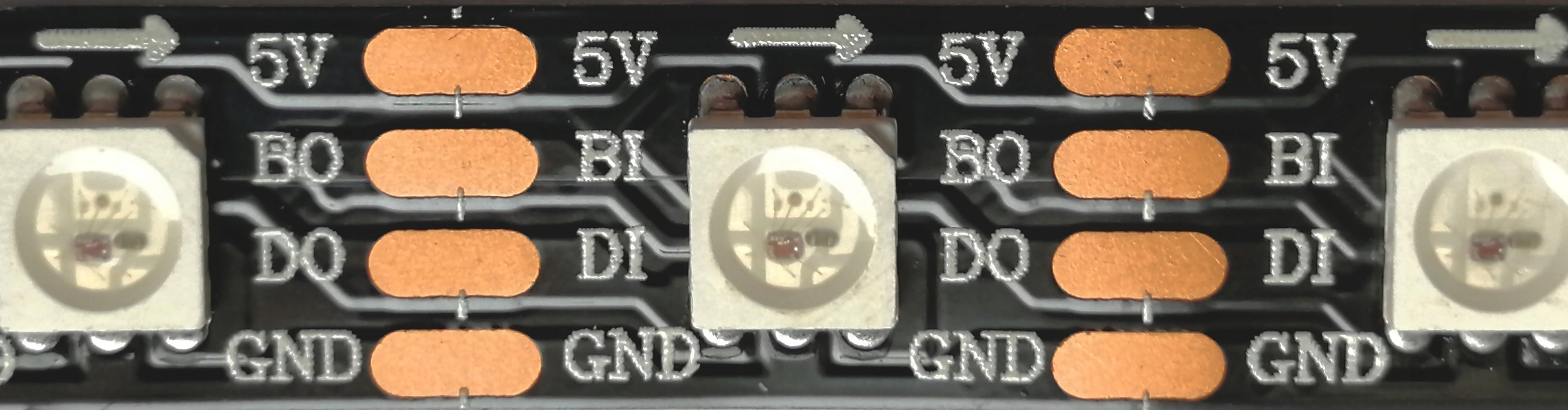 

WS2813C Taśma Led Rgb Cyfrowa 60Lm IP20 New WS2812