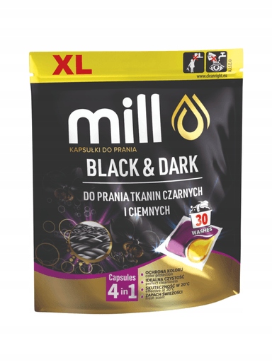 Levně 2x Mill Professional Kapsle na praní Black&Dark 30 Kusů na tmavé prádlo