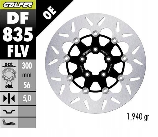 Galfer Predný Brzdový Kotúč Harley-davidson (300X56X5) Plávajúci (round F