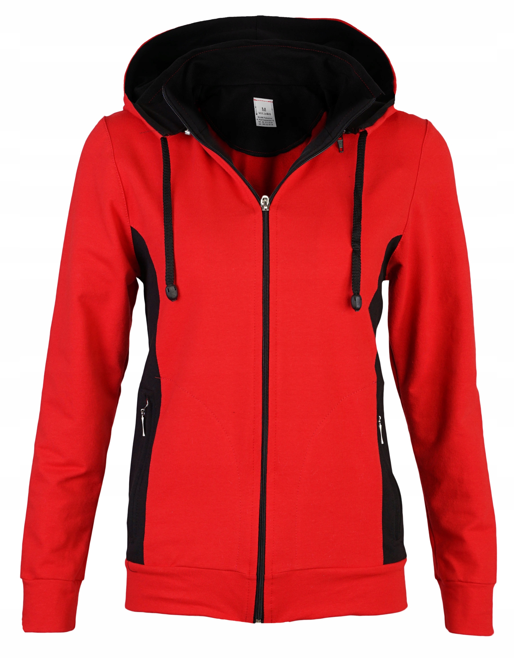 Женский спортивный костюм полный капюшон красный с черным XXL бренд Other Brand