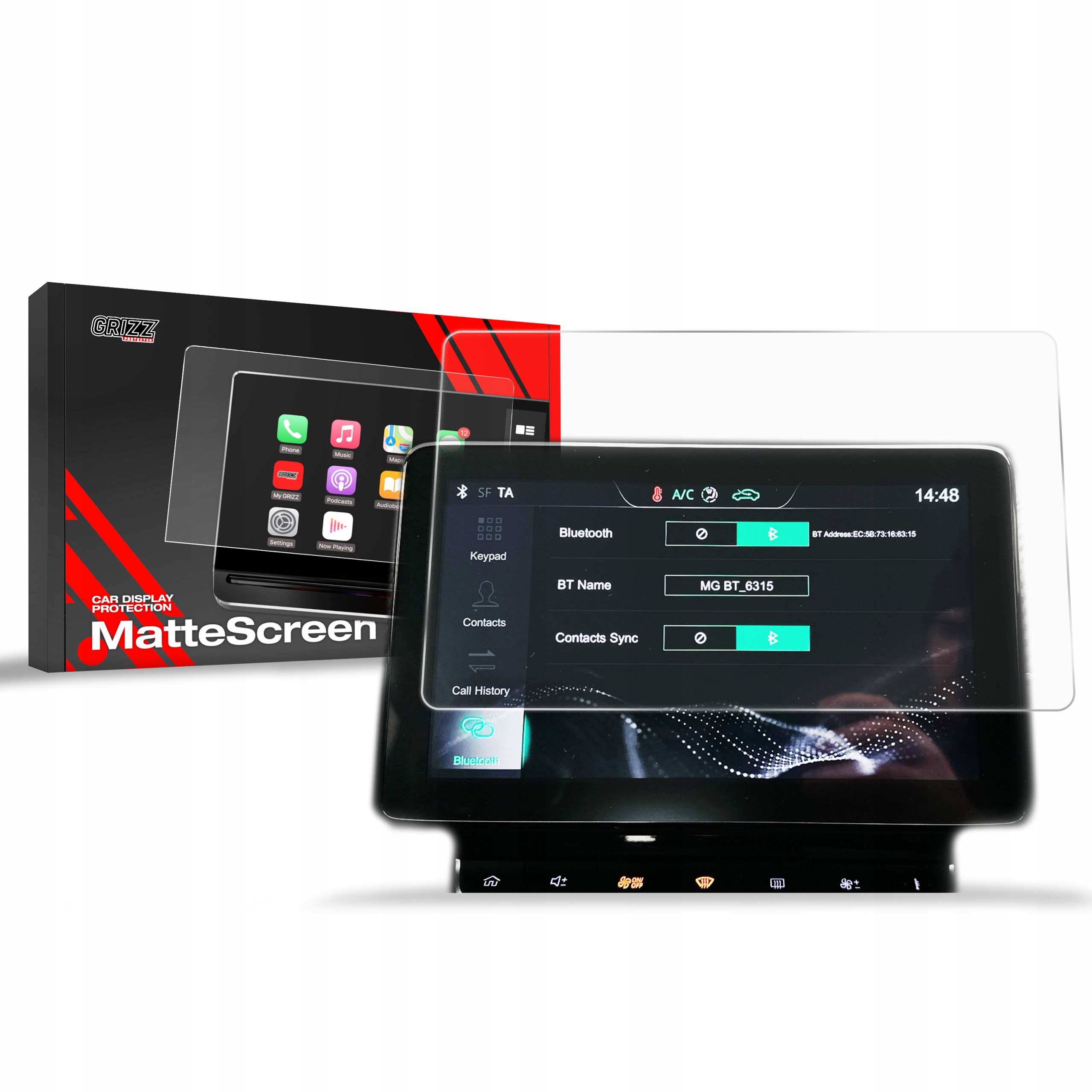 Ochranná fólie displeje (matná), Mg Zs, 2022- , Display 10,1"