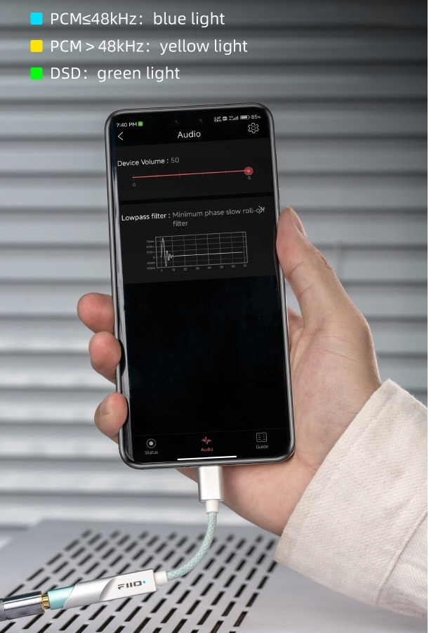 FiiO KA11 black DAC wzmacniacz słuchawkowy Type-C dźwięk wyższej jakości Złącza minijack USB