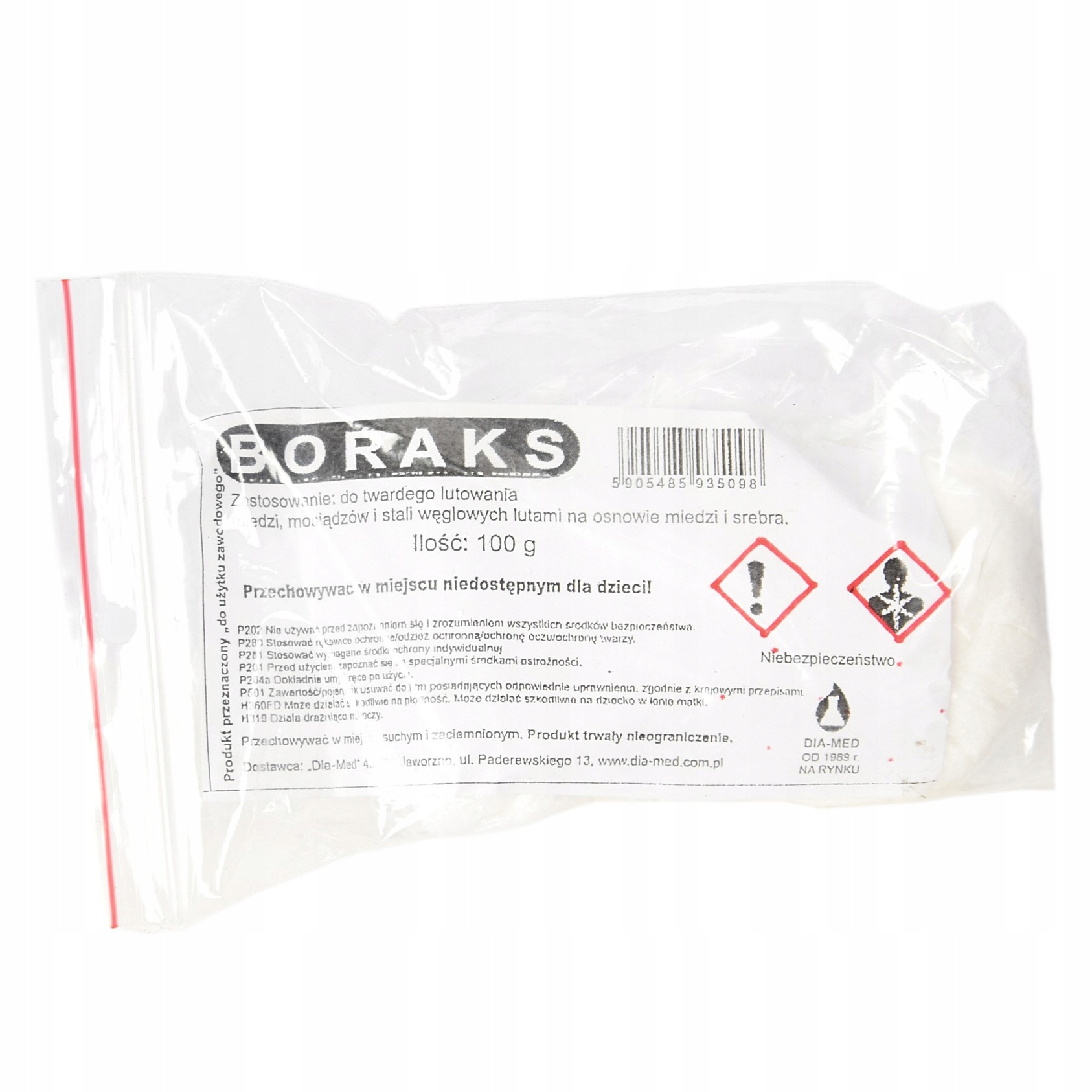 

Boraks Topnik Do Lutowania Dia-med 100G Opak.