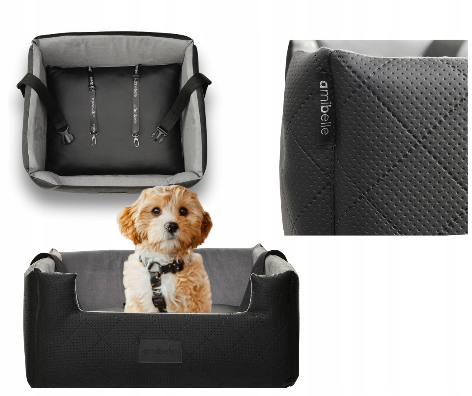 Autosedačka pro psa kočku Přepravka Pelíšek Na sedadlo