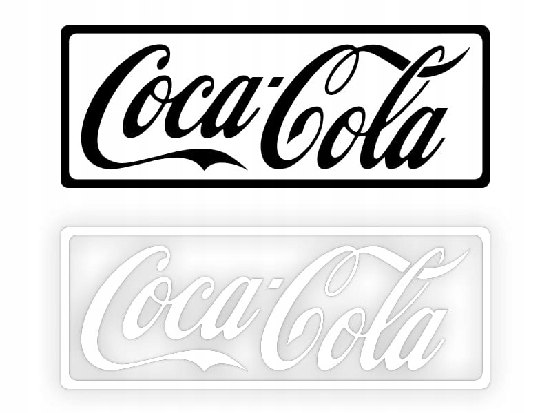 COCA COLA - Naklejka na samochód na auto KOLOR