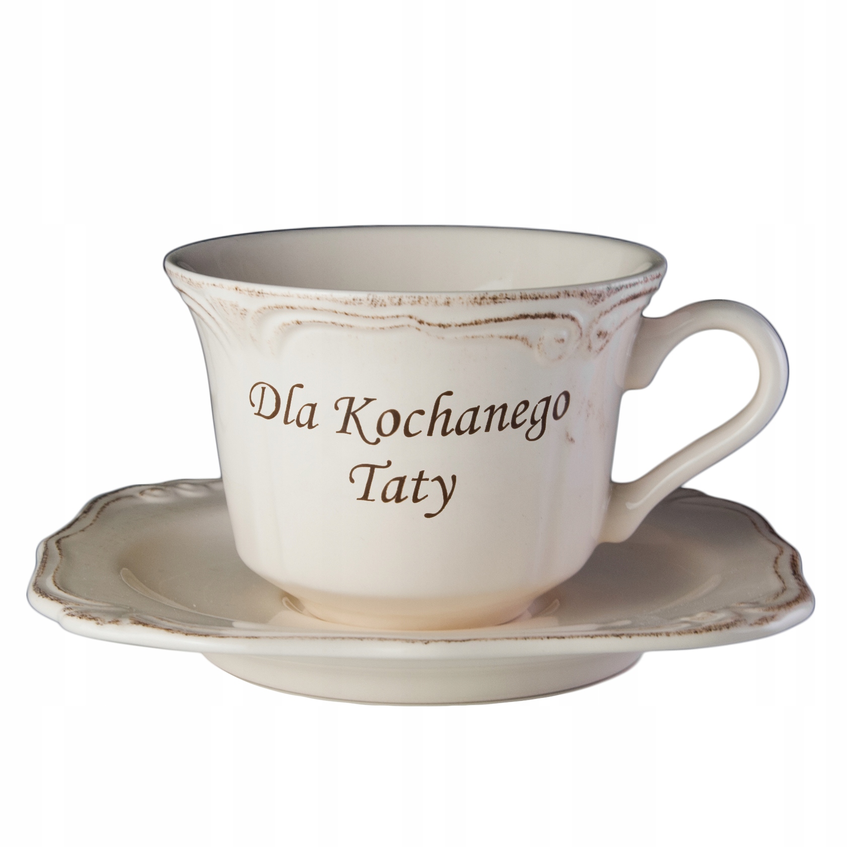 

Filiżanka z grawerem Dla Kochanego Taty
