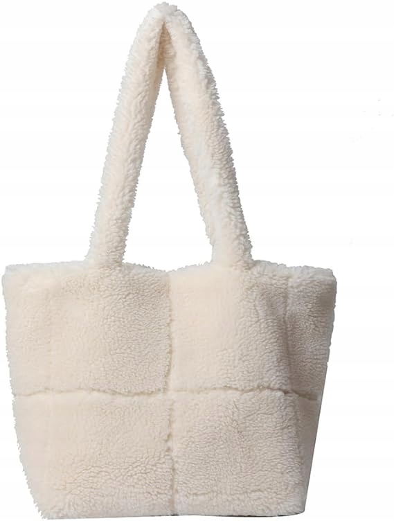 UNISOUL TOREBKA DAMSKA KREMOWA FUTRZANA MIŚ