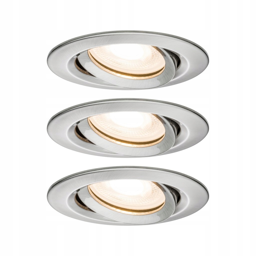 Okrúhly stropný reflektor Paulmann strieborný