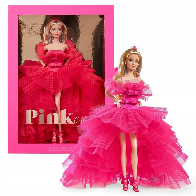

Mattel Lalka Kolekcjonerska Barbie w Różowej Sukni