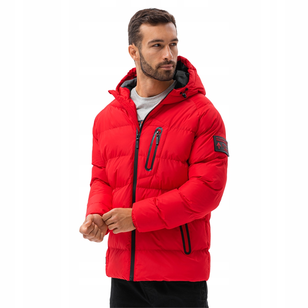 

Kurtka męska zimowa ciepła pik. C502 czerwona XL