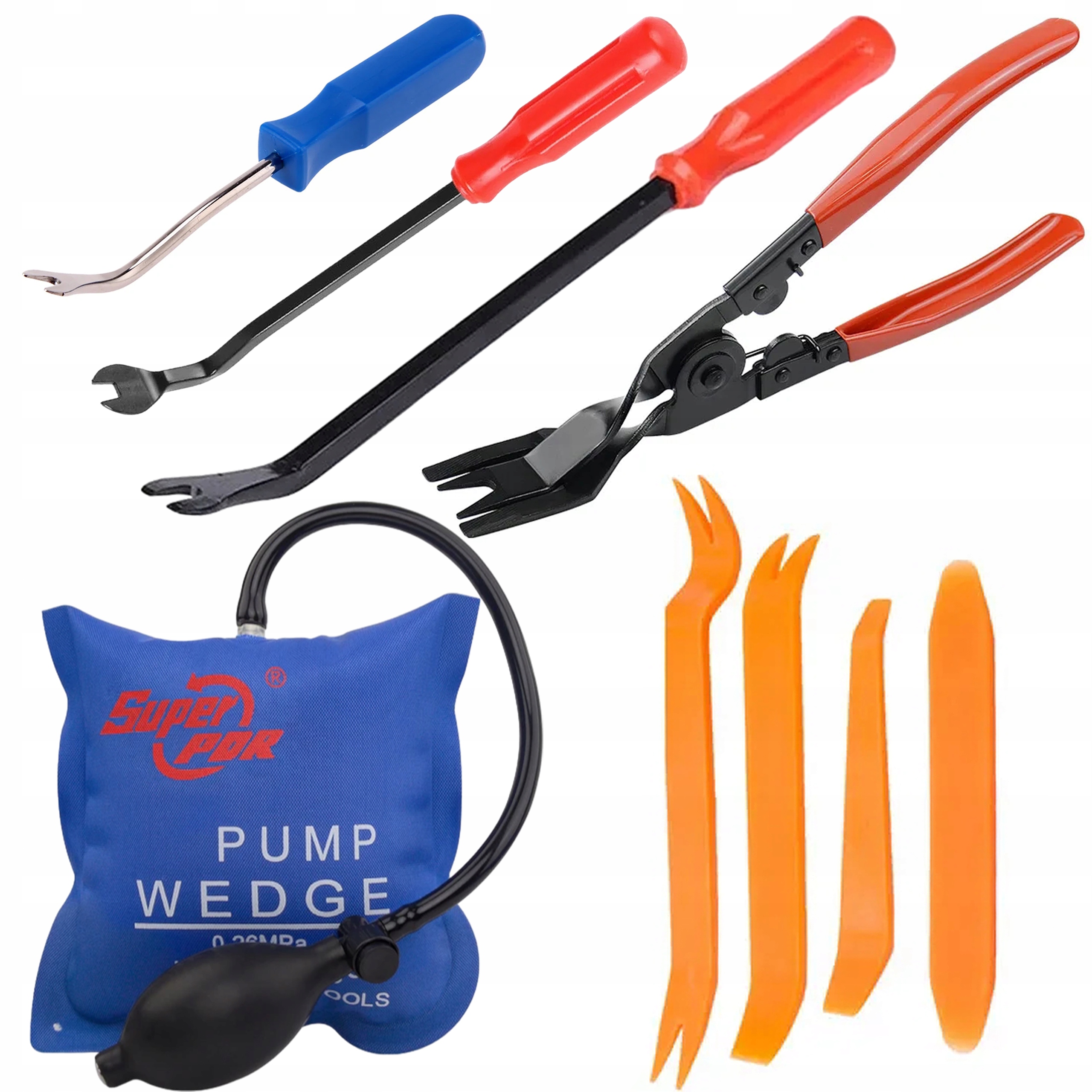 Velká Sada Lžíce Stahováky Kleště Páčidla Na Demontáž Čalounění Polštář