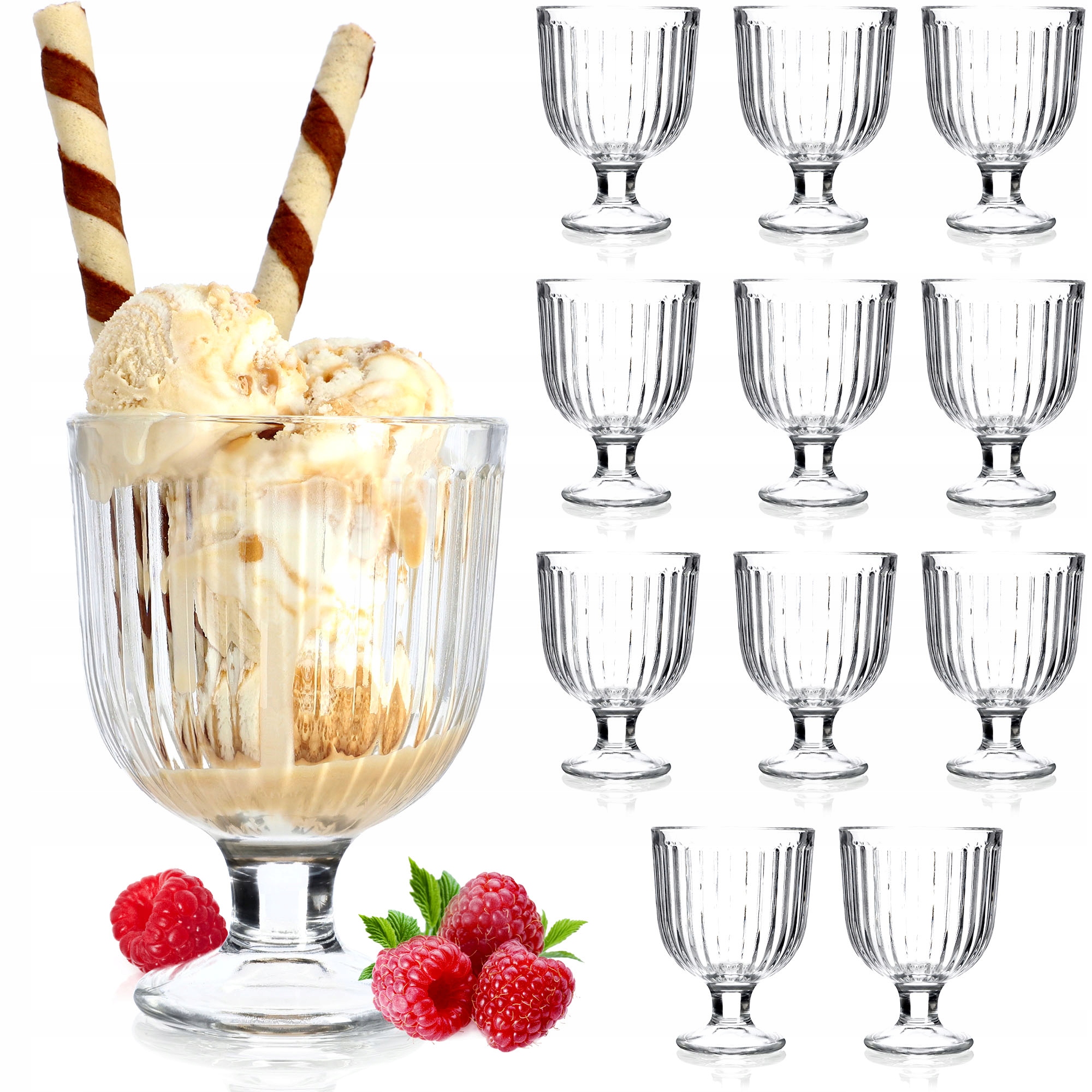 

Pucharki Do Deserów Lodów Przekąsek 270ml 12szt