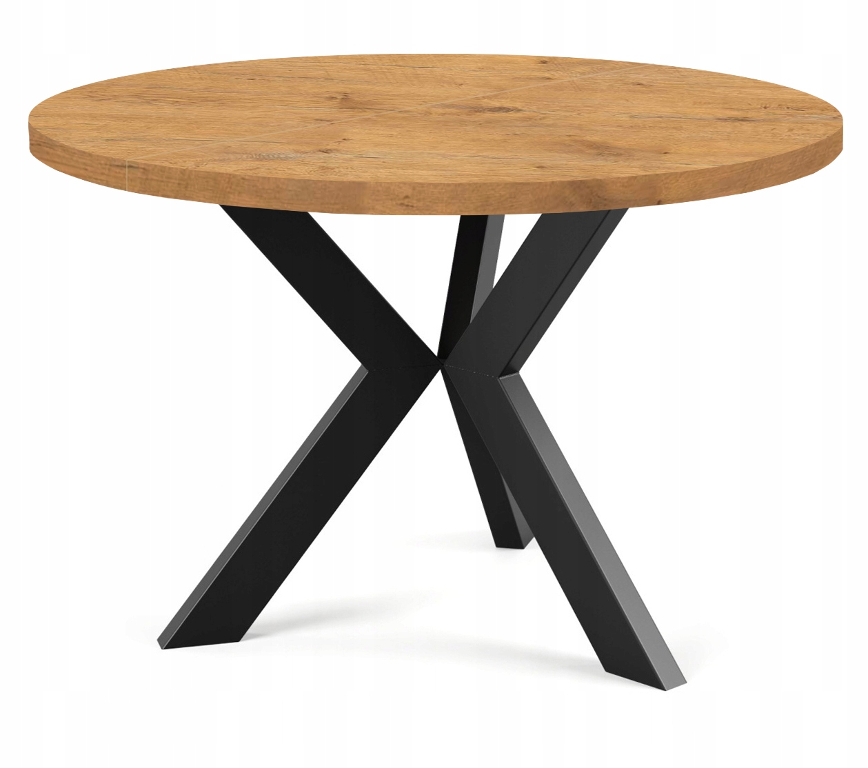 OKRĄGŁY STÓŁ 100/140 rozkładany LOFT ARON metalowy Kształt blatu okrągły