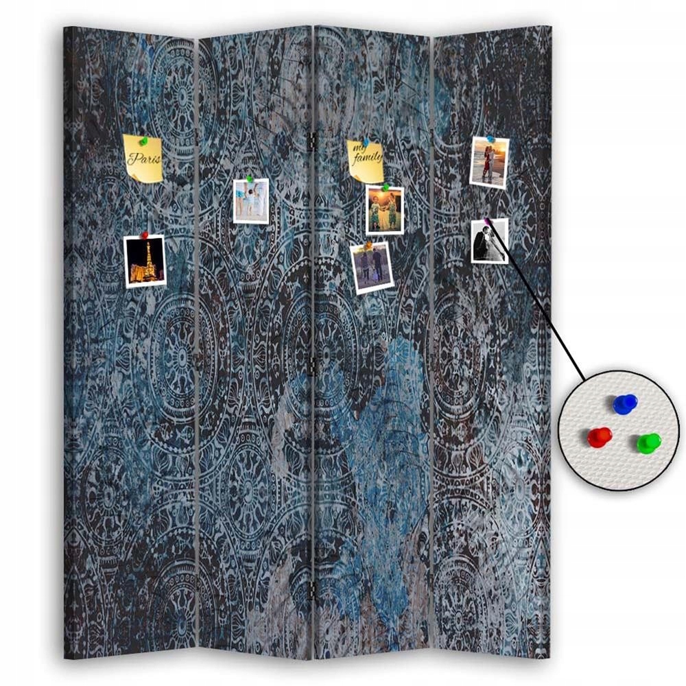 Paraván oboustranný, korkový, Ztlumení hluku 145x170