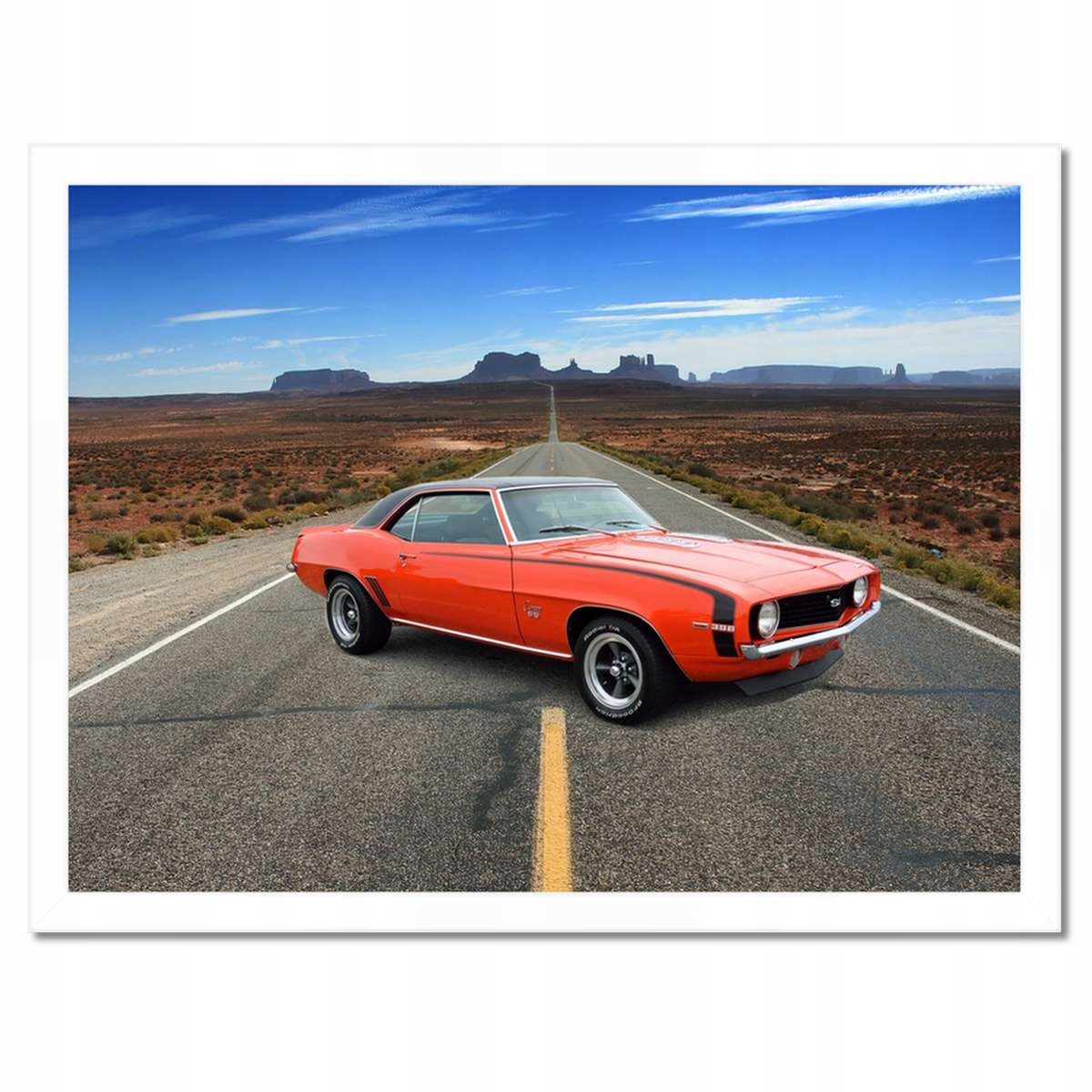 Plakáty v rámu 40x30 Oranžový Chevrolet Ss