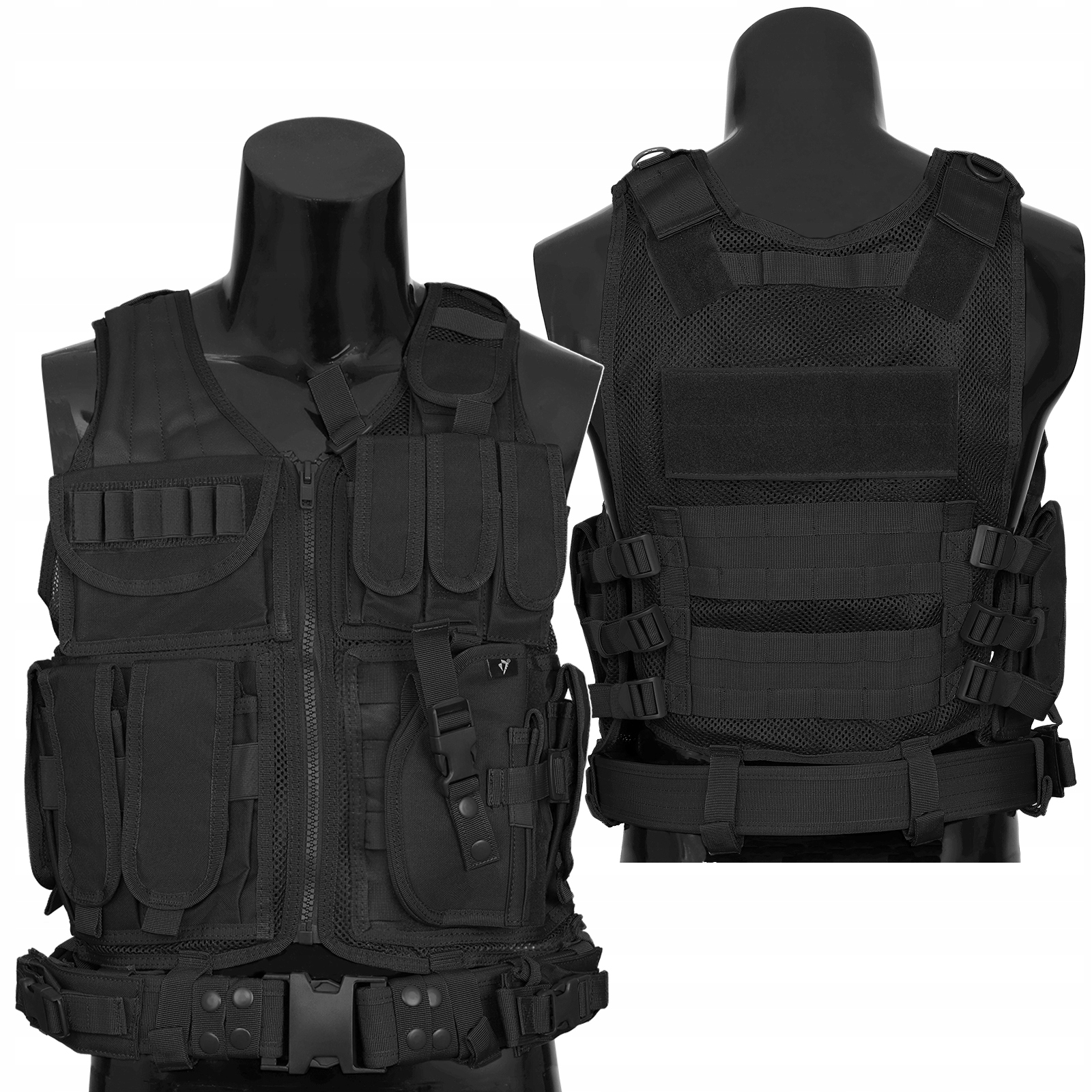 Vojenská Taktická Policejní Vesta Dominator Huzar S Náboji, Černá